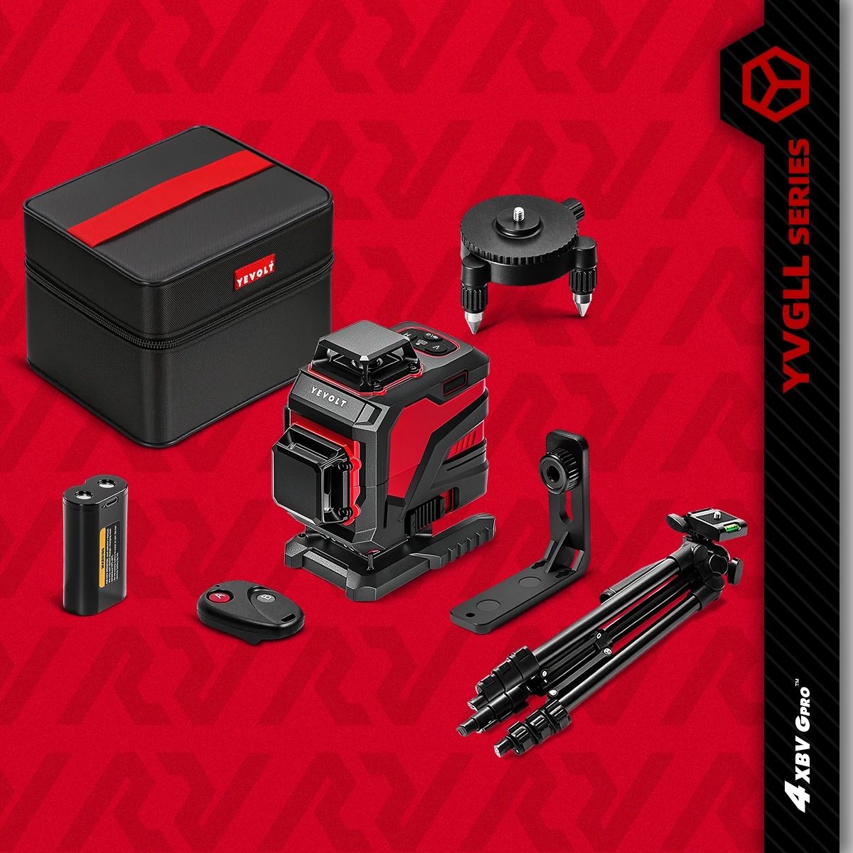 YEVOLT YVGLL4XS16 16-Line Multi-Plane Laser Level Generator SlopeAdapt Self-Leveling Outdoor Alignment Precision-Grade Coverage
YEVOLT YVGLL4XS16 16-Line Multi-Plane Laser Level Generator SlopeAdapt Self-Leveling Outdoor Alignment Precision-Grade Coverage