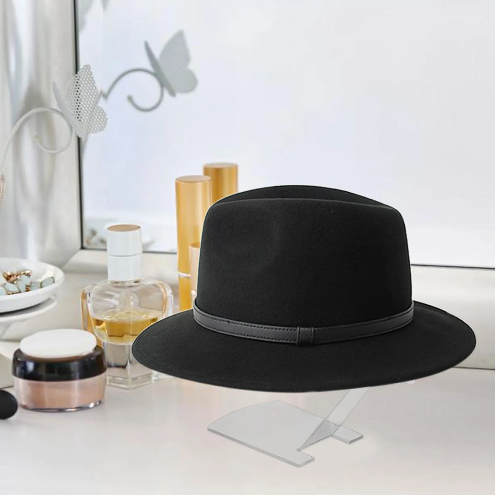 Acrylic Clear Hat Stand Display Rack for Shop Store Home Use Simple Beautiful Reliable Not Easy to Fall Safe
Acrylic Clear Hat Stand Display Rack for Shop Store Home Use Simple Beautiful Reliable Not Easy to Fall Safe