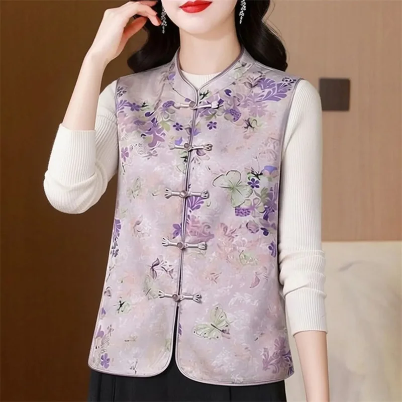 Spring Female Casual Waistcoat Jacket Retro Ladies Fashion Printed Vest Coat Autumn Women Large Size 5XL Cardigan Sleeveless Top
Spring Female Casual Waistcoat Jacket Retro Ladies Fashion Printed Vest Coat Autumn Women Large Size 5XL Cardigan Sleeveless Top