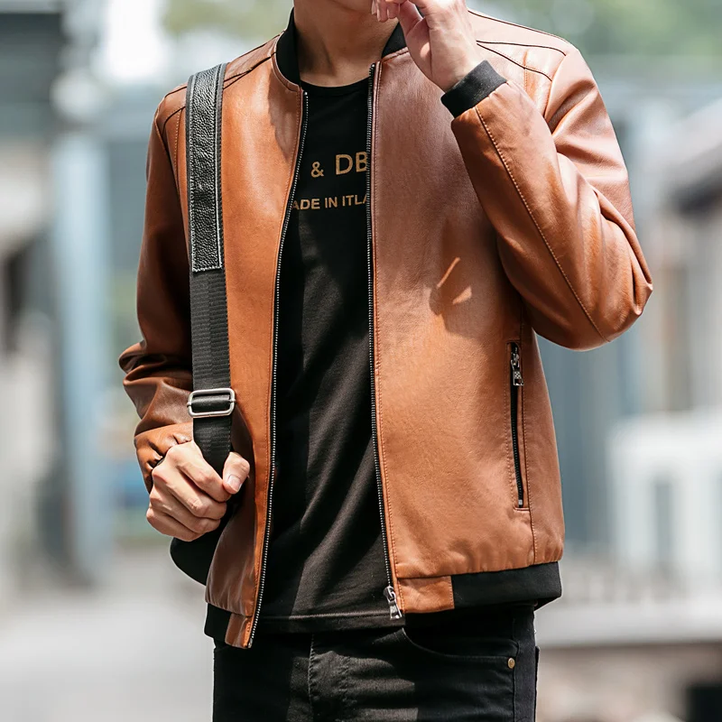 Leather jacket for men, PU leather, business fashion, casual trend, multi-color selection, Spring and Autumn new men's leather j
Leather jacket for men, PU leather, business fashion, casual trend, multi-color selection, Spring and Autumn new men's leather j
