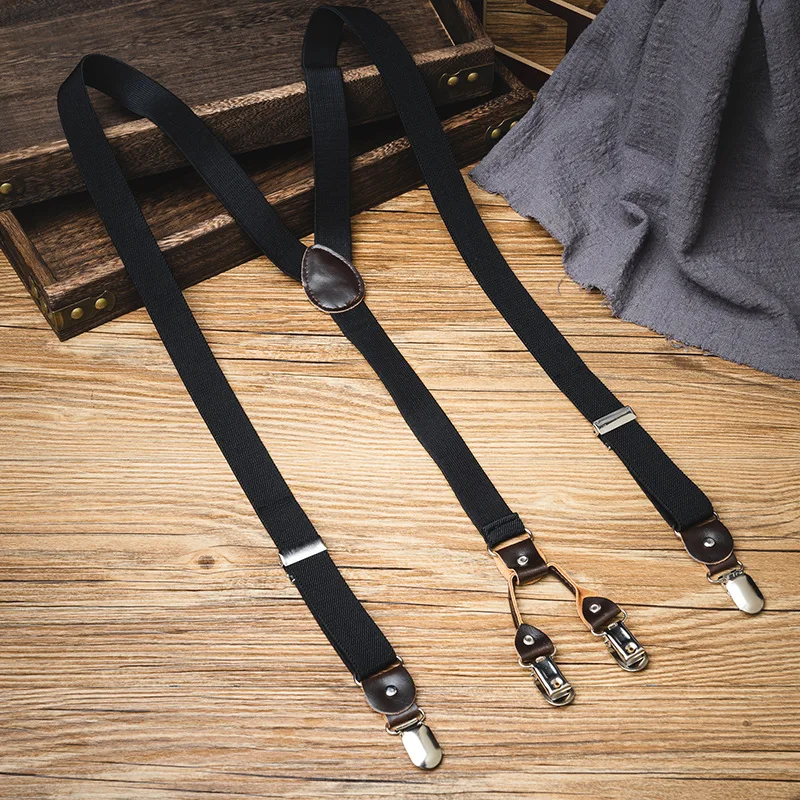 2.5x120cm Nostalgic British pants suspenders clip unisex Y-shaped strong four-clip suspenders adult non-slip suspenders clip
2.5x120cm Nostalgic British pants suspenders clip unisex Y-shaped strong four-clip suspenders adult non-slip suspenders clip