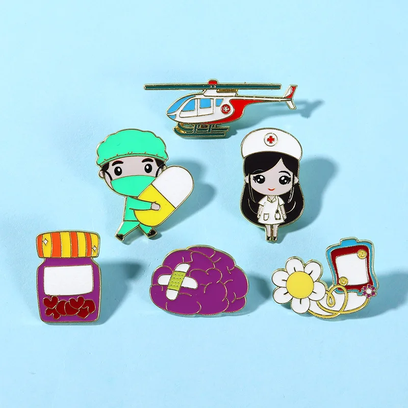 New Style Creative Cute Cartoon Medical Nurse Doctor Series Design Metal Enamel Brooch Pin Badge DIY Clothing Bag Hat Accessory
New Style Creative Cute Cartoon Medical Nurse Doctor Series Design Metal Enamel Brooch Pin Badge DIY Clothing Bag Hat Accessory