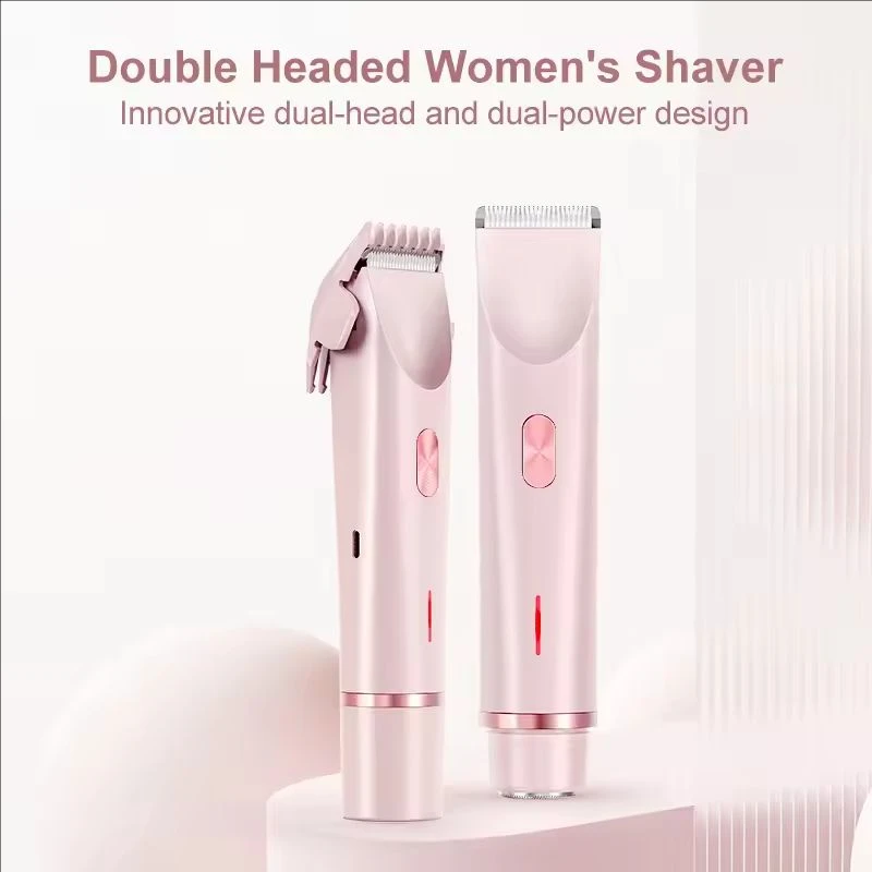 2in1 Dual Head Hair Trimmer Women Electric Razors Rechargeable Wet Dry Painless Shaer Machine Hair Remoer For Body Private Areas
2in1 Dual Head Hair Trimmer Women Electric Razors Rechargeable Wet Dry Painless Shaer Machine Hair Remoer For Body Private Areas