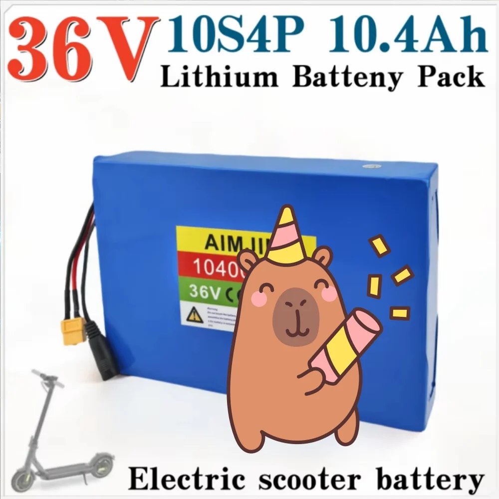 10S4P 36V 10400mAh 18650 Battery Pack 10.4Ah Scooter Battery with BMS New 100% High Capacity Scooter Batteries
10S4P 36V 10400mAh 18650 Battery Pack 10.4Ah Scooter Battery with BMS New 100% High Capacity Scooter Batteries