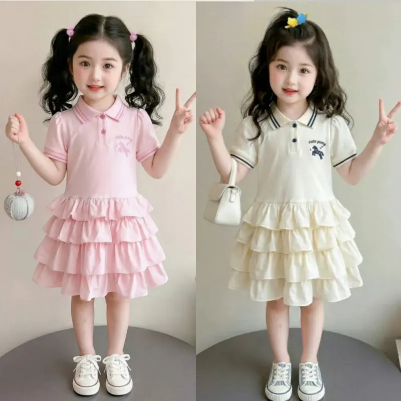 Girls Dress Short Sleeve 2026 Summer New Girls Sweet Turn-down Collar Cake Dress Girls Princess Dress
Girls Dress Short Sleeve 2026 Summer New Girls Sweet Turn-down Collar Cake Dress Girls Princess Dress