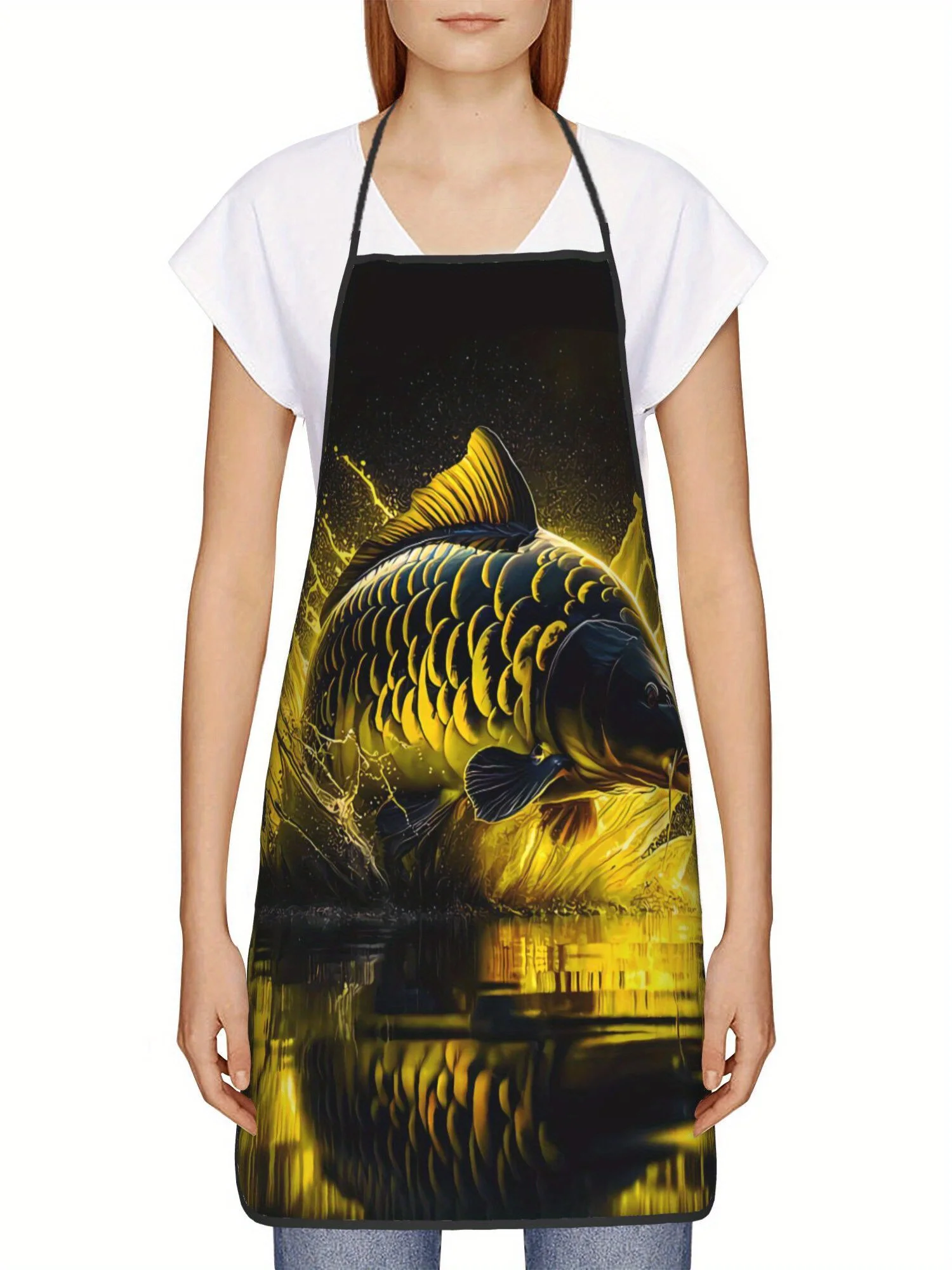 Fish Pattern Apron, Unisex, Durable & Stain-Resistant, Home Kitchen Apron
Fish Pattern Apron, Unisex, Durable & Stain-Resistant, Home Kitchen Apron