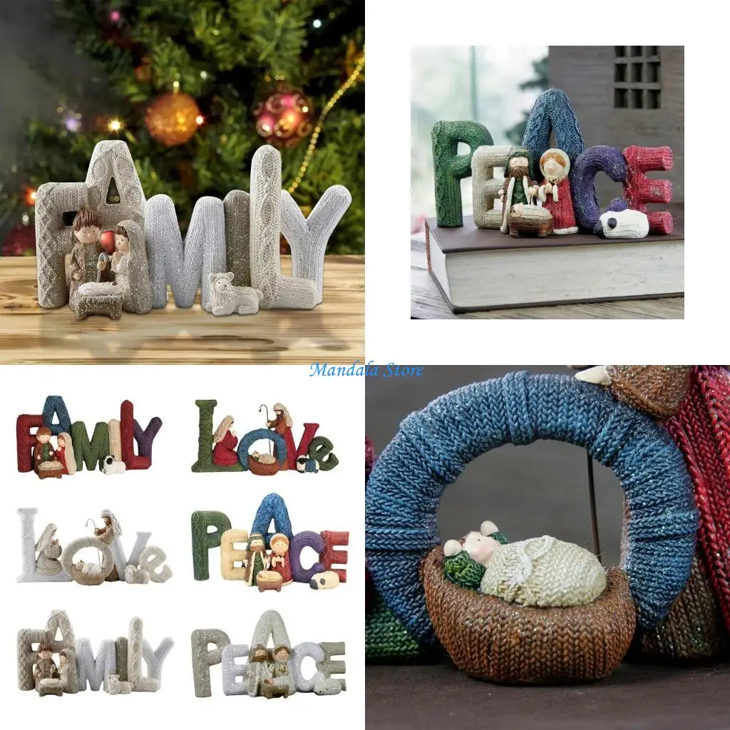 U2JC Artistic Nativity Set Resin Holy Family Statue Modern Crafts for Stylish Christmas Decorations and Religious Gift
U2JC Artistic Nativity Set Resin Holy Family Statue Modern Crafts for Stylish Christmas Decorations and Religious Gift