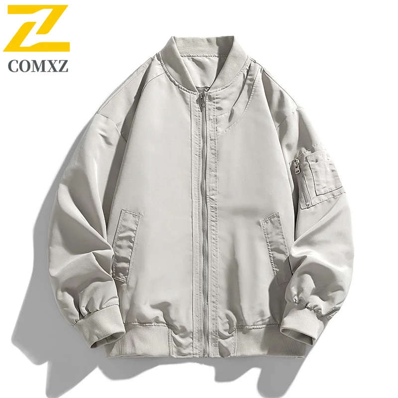 COMXZ Baseball Jacket Male Vintage Loose Fit Working Tooling Jackets Fashion Streetwear Windproof Spring Autumn New Clothing
COMXZ Baseball Jacket Male Vintage Loose Fit Working Tooling Jackets Fashion Streetwear Windproof Spring Autumn New Clothing