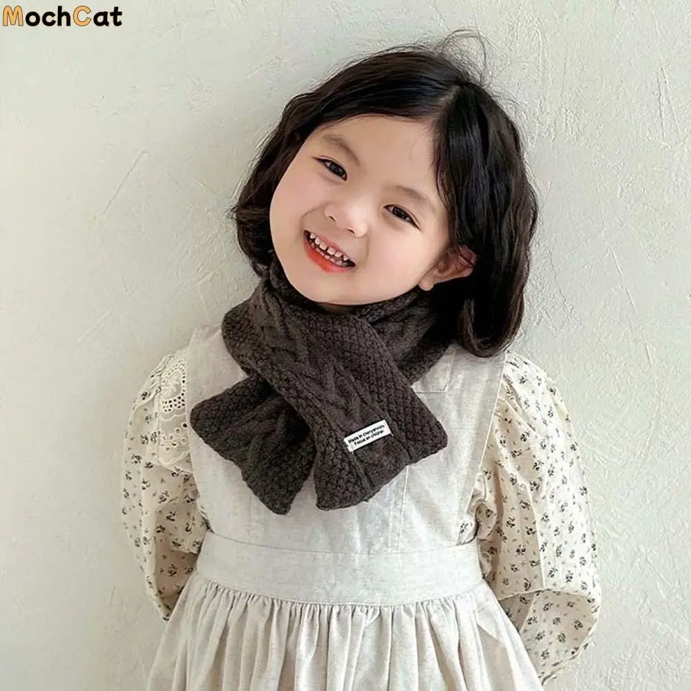Elastic Children Knitted Scarf Trendy Korean Style Kids Woven Neckerchief All-match Solid Color Winter Cross Muffler Autumn
Elastic Children Knitted Scarf Trendy Korean Style Kids Woven Neckerchief All-match Solid Color Winter Cross Muffler Autumn