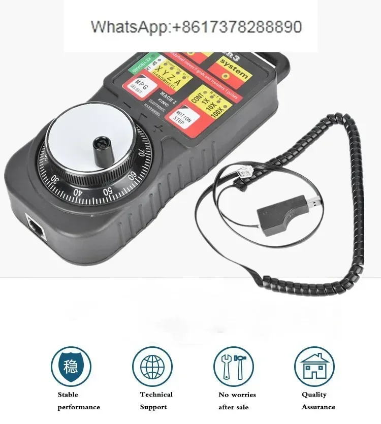 CNC MACH3 USB Industrial Electronic Handwheel MPG4 4 Axis Manual Pulse Generator MPG Pendant Handwheel
CNC MACH3 USB Industrial Electronic Handwheel MPG4 4 Axis Manual Pulse Generator MPG Pendant Handwheel