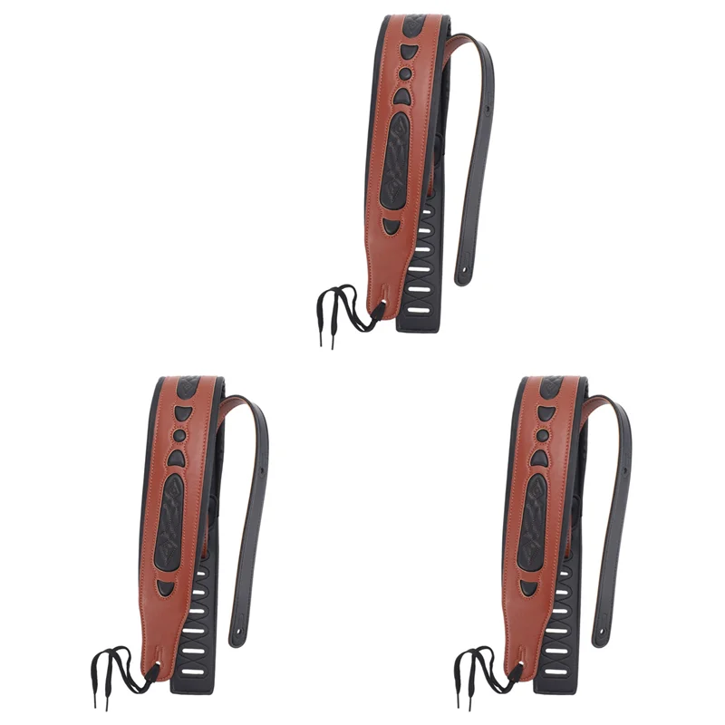 TURE 3X Leather Real Cowhide Guitar Strap For Electric Bass Guitar Adjustable Padded Browm Color
TURE 3X Leather Real Cowhide Guitar Strap For Electric Bass Guitar Adjustable Padded Browm Color