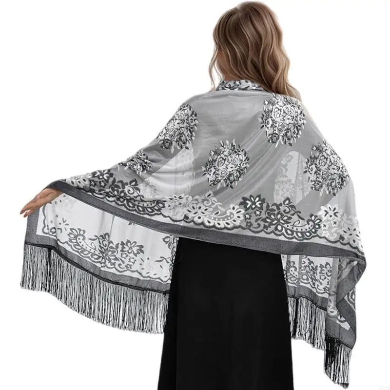 PXPB Stylish Women Shawl Evening Dress Fringed Shoulder Wrap Long Tassels Neckerchief
PXPB Stylish Women Shawl Evening Dress Fringed Shoulder Wrap Long Tassels Neckerchief