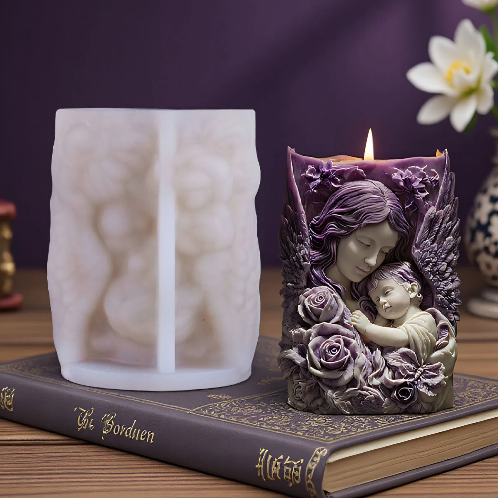 Mother and Child Hug Aromatherapy Candle Silicone Mold DIY Easter Portrait Diffuser Stone Mother Love Angel Plaster Resin Mold
Mother and Child Hug Aromatherapy Candle Silicone Mold DIY Easter Portrait Diffuser Stone Mother Love Angel Plaster Resin Mold