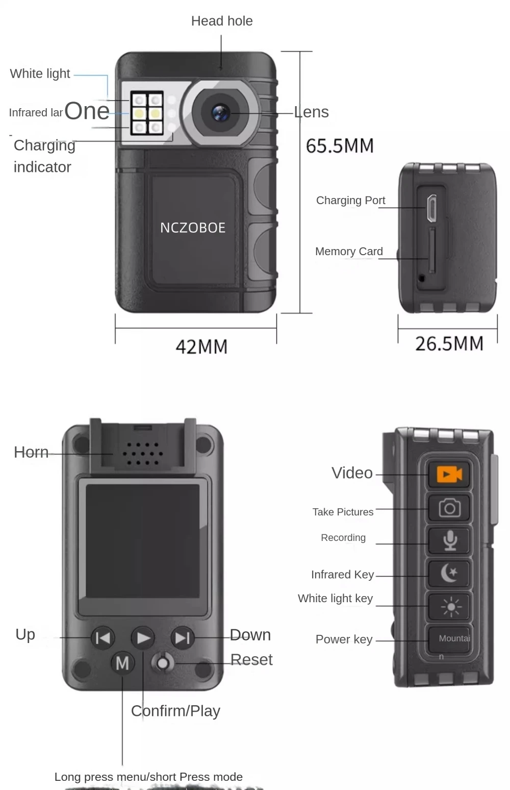 NCZOBOE Camara Policial Ambarella Video Recorder Body Camera HD 1296P Remote Control Mini Comcorder Security Guard
NCZOBOE Camara Policial Ambarella Video Recorder Body Camera HD 1296P Remote Control Mini Comcorder Security Guard