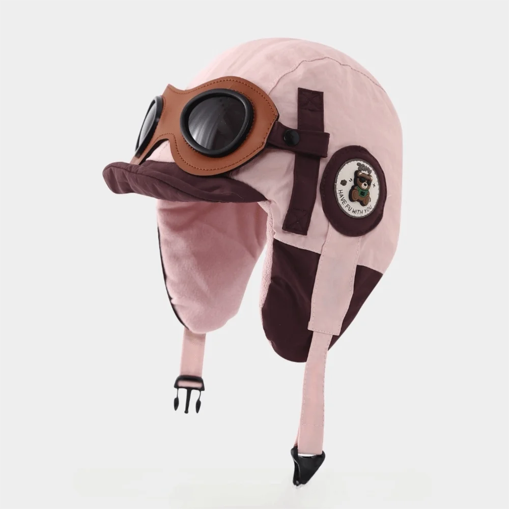 New Cute Cartoon Pilot Hat Cold Proof with Glasses Ear Protection Cap Thickned Windproof Warm Hat Children
New Cute Cartoon Pilot Hat Cold Proof with Glasses Ear Protection Cap Thickned Windproof Warm Hat Children