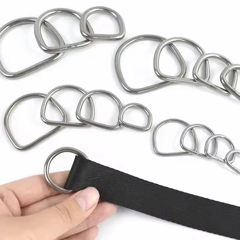 2/5/10Pcs 304 Stainless Steel D Ring Hook Buckles Bag Webbing Strap Carabiner Clips Loop Clasp Dog Collar Rope Fixing Accessory
2/5/10Pcs 304 Stainless Steel D Ring Hook Buckles Bag Webbing Strap Carabiner Clips Loop Clasp Dog Collar Rope Fixing Accessory