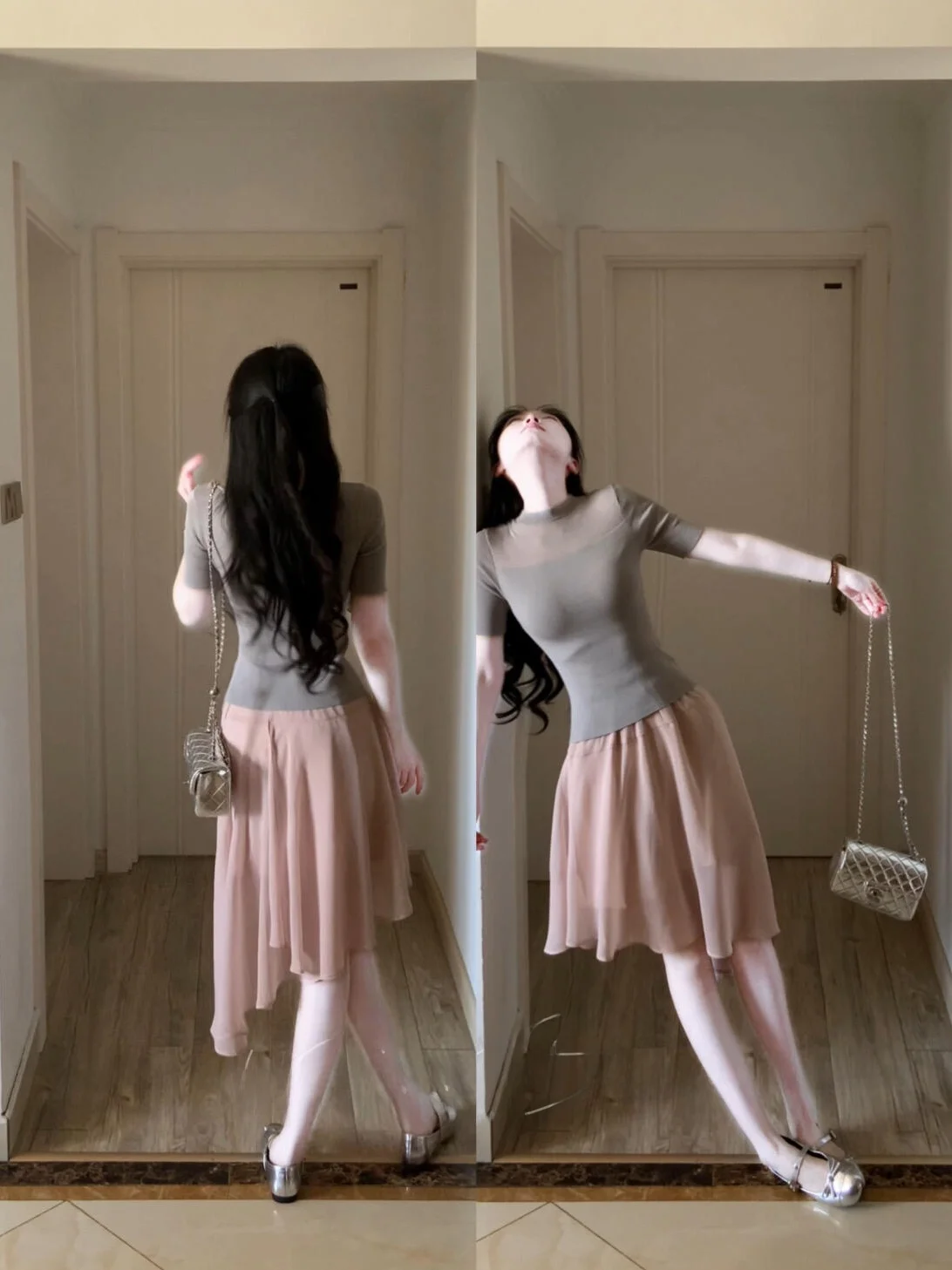 Korean Gentle Chic Summer Knitted Top Commute Asymmetrical Chiffon Skirt Two-Piece Set Women's Fashion Ensemble Short Sleeve
Korean Gentle Chic Summer Knitted Top Commute Asymmetrical Chiffon Skirt Two-Piece Set Women's Fashion Ensemble Short Sleeve