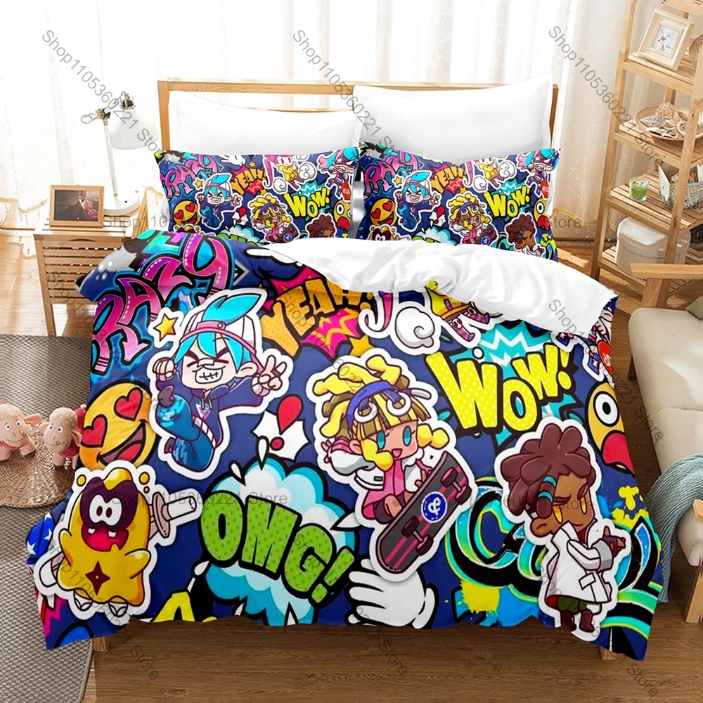 Cartoon Game Style Duvet Cover + 2 Pillowcases, Ninjala Printed Bedding Set Soft Material Bedroom Ornament & Holiday Gift
Cartoon Game Style Duvet Cover + 2 Pillowcases, Ninjala Printed Bedding Set Soft Material Bedroom Ornament & Holiday Gift