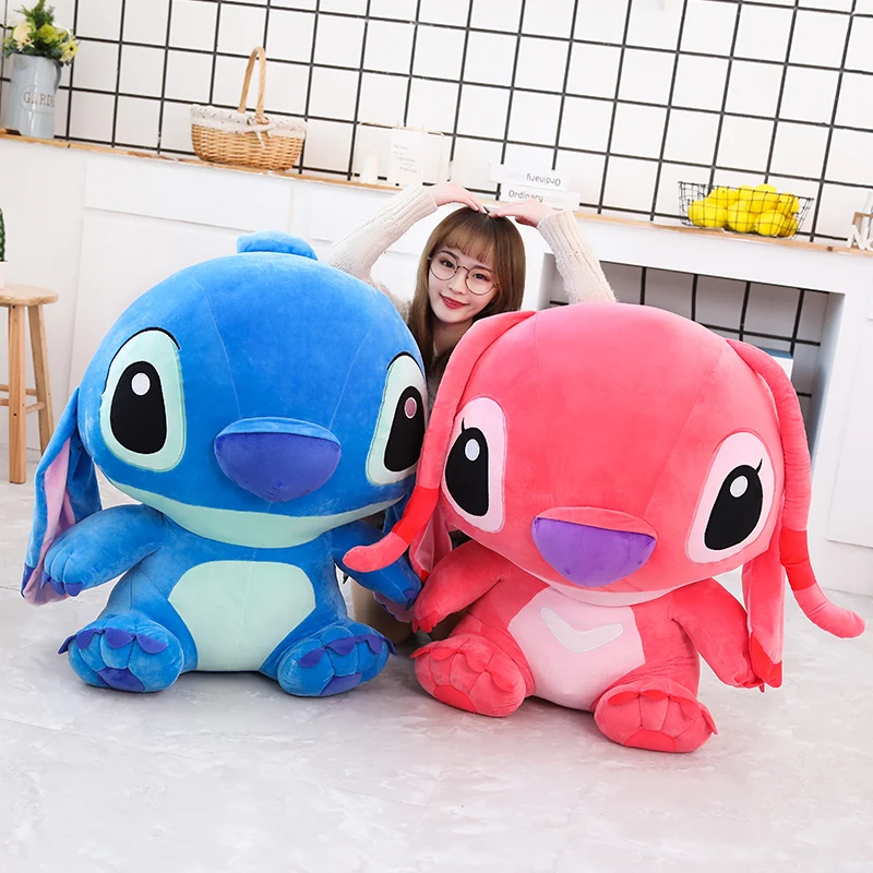 Плюшевая игрушка Disney Giant Stitch, мягкая плюшевая Аниме Кукла большого размера, Успокаивающая кукла Лило и Стич, рождественские подарки 
Плюшевая игрушка Disney Giant Stitch, мягкая плюшевая Аниме Кукла большого размера, Успокаивающая кукла Лило и Стич, рождественские подарки