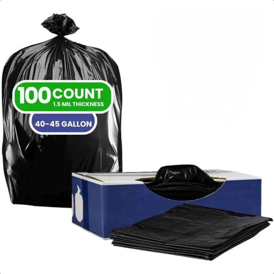 4045 Gallon Trash Bags Heavy Duty Trash Can Liners: Black Trash Bags 40 Gallon Trash Bags and 45 Gallon Trash Bags Heavy Duty 1
4045 Gallon Trash Bags Heavy Duty Trash Can Liners: Black Trash Bags 40 Gallon Trash Bags and 45 Gallon Trash Bags Heavy Duty 1