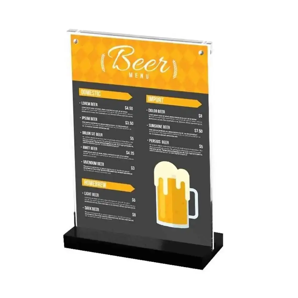 1PCS A5 Acrylic Magnetic Sign Holder Table Number Menu Counter Poster Stand Display Frame
1PCS A5 Acrylic Magnetic Sign Holder Table Number Menu Counter Poster Stand Display Frame