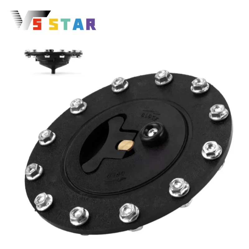 Durable Plastic Fuel Cell Gas Tank Filler Cap Twist Filler Plate Fittings with 12 Bolts Black
Durable Plastic Fuel Cell Gas Tank Filler Cap Twist Filler Plate Fittings with 12 Bolts Black