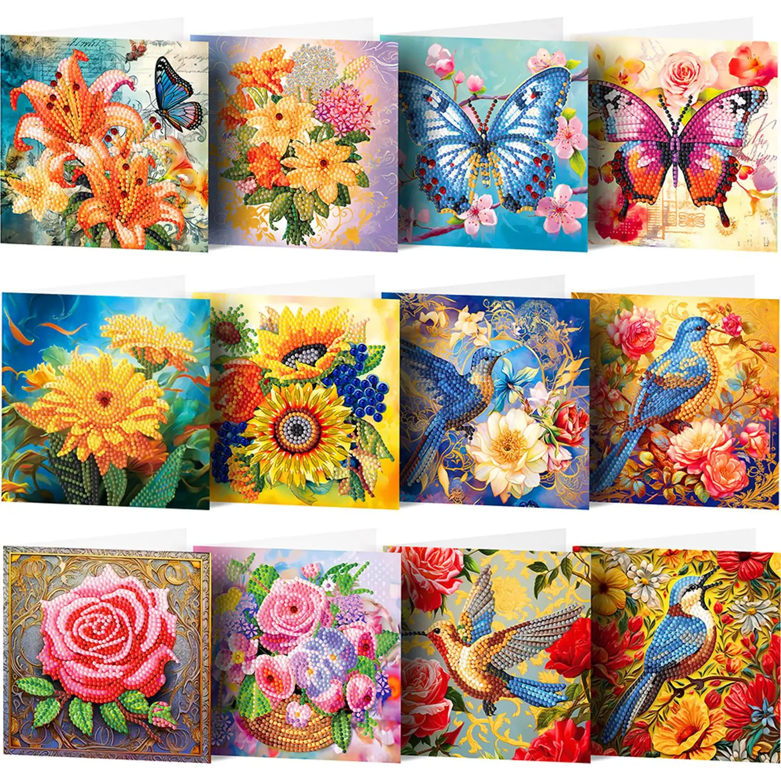 Набор для творчества: 8/12 шт. Новогодние открытки с алмазной вышивкой (кошка, собака), 5D DIY, хрустальные стразы, праздничные открытки, наборы для рукоделия
Набор для творчества: 8/12 шт. Новогодние открытки с алмазной вышивкой (кошка, собака), 5D DIY, хрустальные стразы, праздничные открытки, наборы для рукоделия