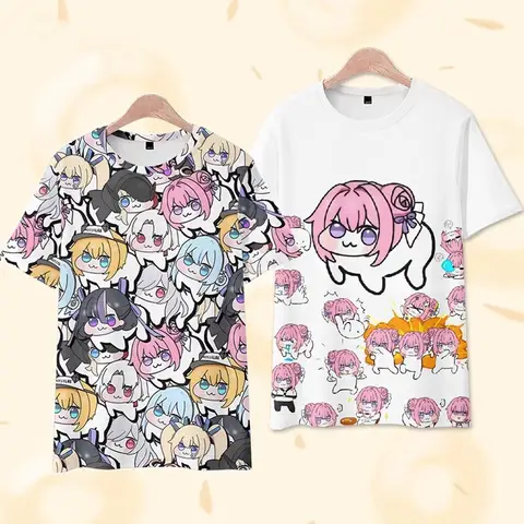 Victory Goddess NIKKE Game Dorothy Doro Meme Summer Short-sleeved T-shirt Anime Clothes