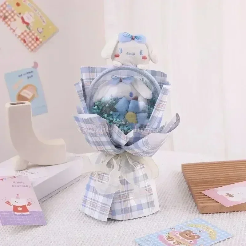 Sanrio Cinnamoroll Kuromi My Melody Stuffed Flower Bobo Ball Cartoon Kawaii Plush Doll Decor Bouquet Creative Graduation Christm
Sanrio Cinnamoroll Kuromi My Melody Stuffed Flower Bobo Ball Cartoon Kawaii Plush Doll Decor Bouquet Creative Graduation Christm