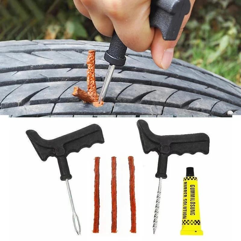 1-6Set Car Tire Repair Tool Kit With Rubber Strips Tubeless Tyre Puncture Studding Plug Motorcycle Truck Vacuum Tire Repair Tool
1-6Set Car Tire Repair Tool Kit With Rubber Strips Tubeless Tyre Puncture Studding Plug Motorcycle Truck Vacuum Tire Repair Tool