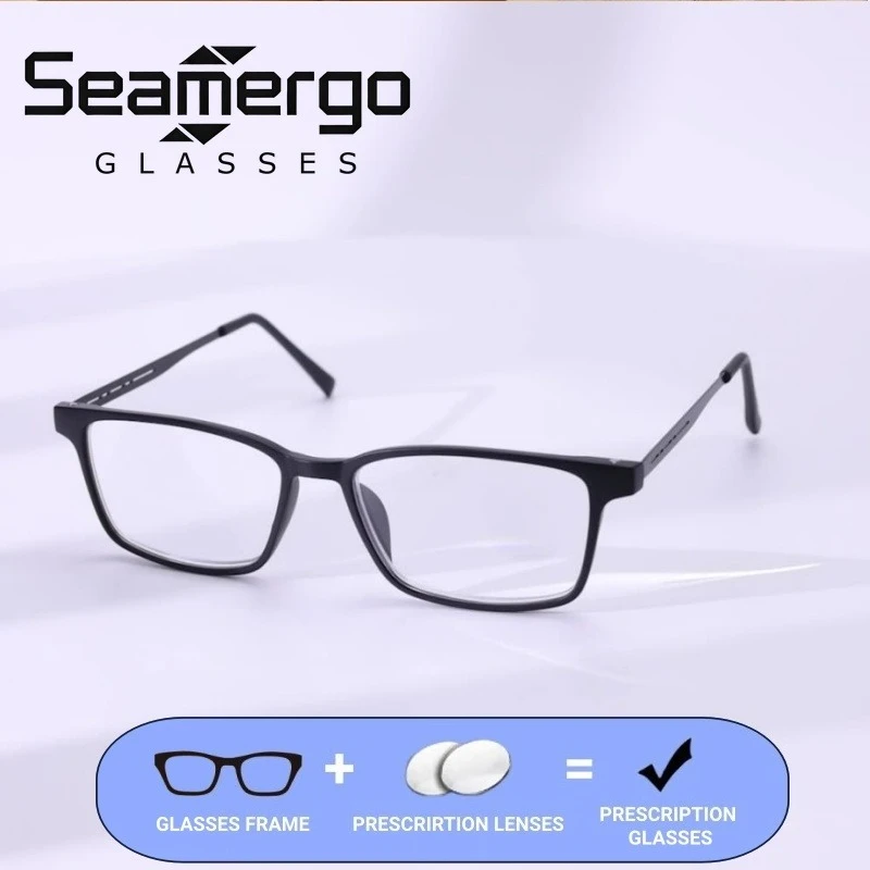 SEAMERGO Business Anti-Blue Light Prescription Glasses Eyewear Customization High-definition Eye Protection Lenses with Recipe
SEAMERGO Business Anti-Blue Light Prescription Glasses Eyewear Customization High-definition Eye Protection Lenses with Recipe