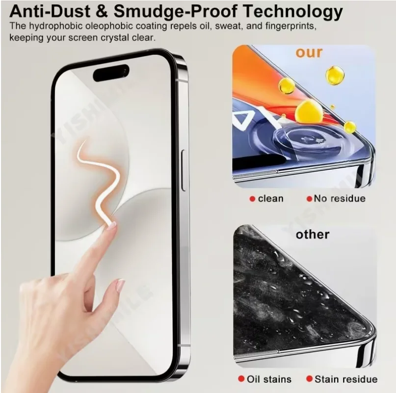 Reinforced glass screen protector for iPhone 14 Pro Max, high-definition, transparent screen protector.
Reinforced glass screen protector for iPhone 14 Pro Max, high-definition, transparent screen protector.