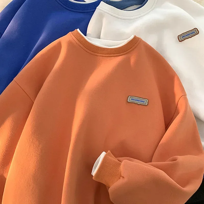 Y2k Loose Long Sleeve Pullovers Men Spring Autumn Korean Solid Color Sweatshirts Casual Harajuku Tops Preppy T Shirts Men
Y2k Loose Long Sleeve Pullovers Men Spring Autumn Korean Solid Color Sweatshirts Casual Harajuku Tops Preppy T Shirts Men