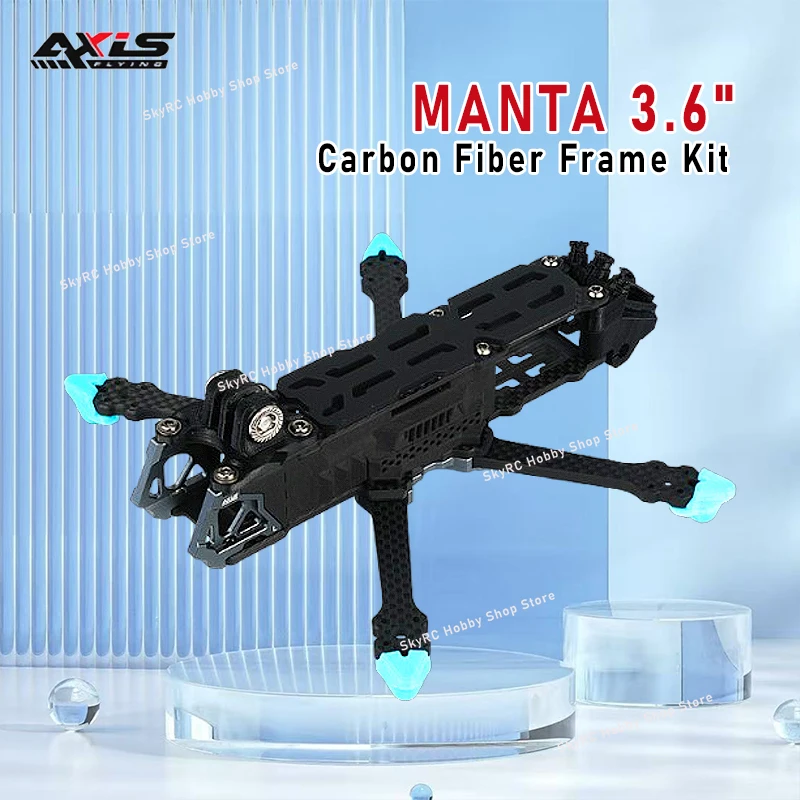 Axisflying MANTA 3.6inch Squashed-X Carbon Fiber Frame Kit 162mm Wheelbase for Gemfan 3630 Prop FPV Freestyle Parts
Axisflying MANTA 3.6inch Squashed-X Carbon Fiber Frame Kit 162mm Wheelbase for Gemfan 3630 Prop FPV Freestyle Parts