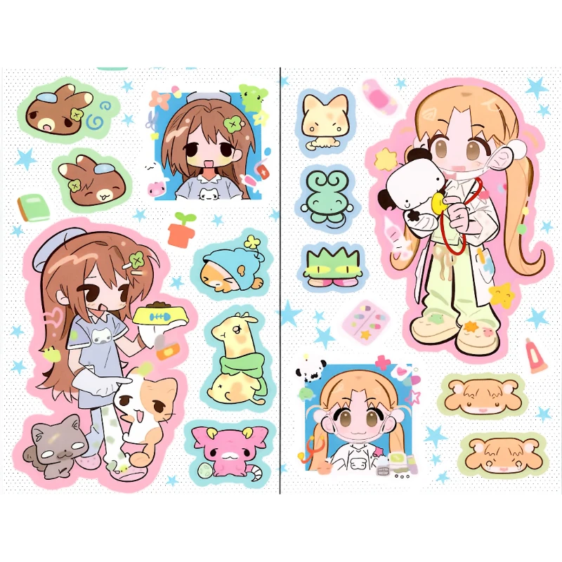 2pcs Cute Cartoon Stickers Adorable Anime Style Decals for Scrapbooking DIY Crafts
2pcs Cute Cartoon Stickers Adorable Anime Style Decals for Scrapbooking DIY Crafts