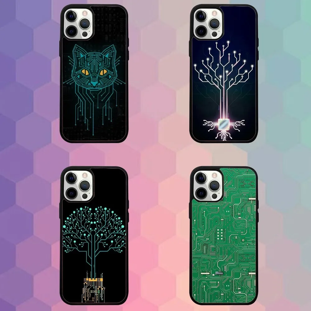 Circuit Board Phone Case For iPhone 16e,16,15,14,13,12,11,Plus,Pro,Max,Mini Magsafe Magnetic Wireless Charging
Circuit Board Phone Case For iPhone 16e,16,15,14,13,12,11,Plus,Pro,Max,Mini Magsafe Magnetic Wireless Charging
