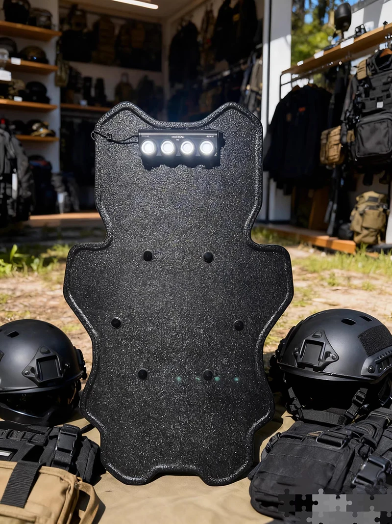 2026 New black sci-fi level 3 protection tactical shield cosplay prop, made of corrosion-resistant polyethylene
2026 New black sci-fi level 3 protection tactical shield cosplay prop, made of corrosion-resistant polyethylene