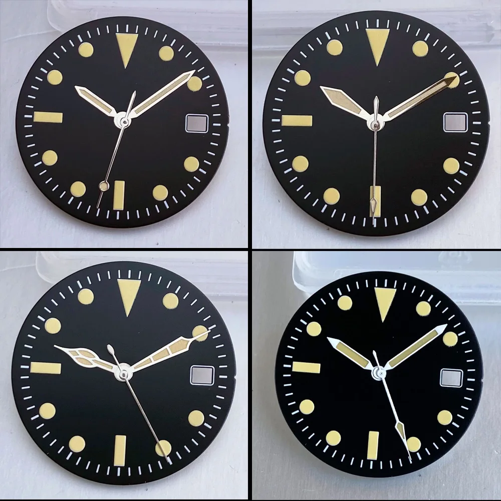 29mm Vintage black sterile watch dial suitable for NH35 NH36 ETA 2824 Miyota 8215 movement men's watch accessories watch parts
29mm Vintage black sterile watch dial suitable for NH35 NH36 ETA 2824 Miyota 8215 movement men's watch accessories watch parts