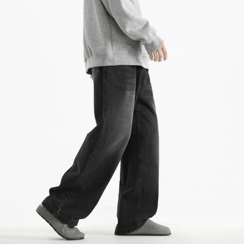 Men's Curved Knife Loose Retro Jeans Washed Jeans Spring Autumn Styles Straight Tube Trendy High Street Casual Wide Leg Pants 
Men's Curved Knife Loose Retro Jeans Washed Jeans Spring Autumn Styles Straight Tube Trendy High Street Casual Wide Leg Pants