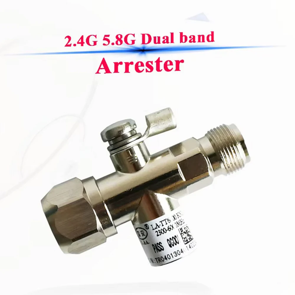 2300-6000MHz Antenna Lightning Protector - Coaxial Surge Protector with N-Male to N-Female Connector
2300-6000MHz Antenna Lightning Protector - Coaxial Surge Protector with N-Male to N-Female Connector