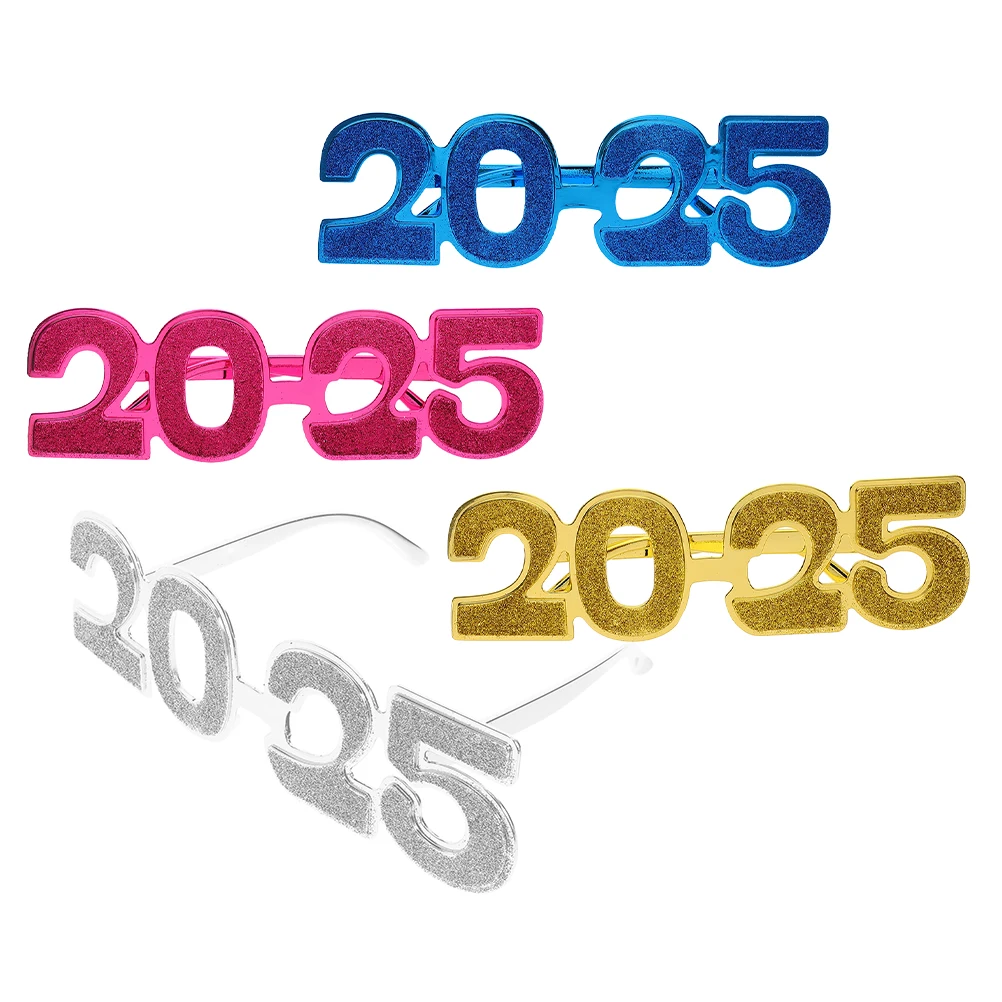 4pcs Electroplating Powder Glasses New Year Party Eyeglasses Props Funny Frames 2025 Modeling Eye Wear Sunglasses Plastic Photo
4pcs Electroplating Powder Glasses New Year Party Eyeglasses Props Funny Frames 2025 Modeling Eye Wear Sunglasses Plastic Photo