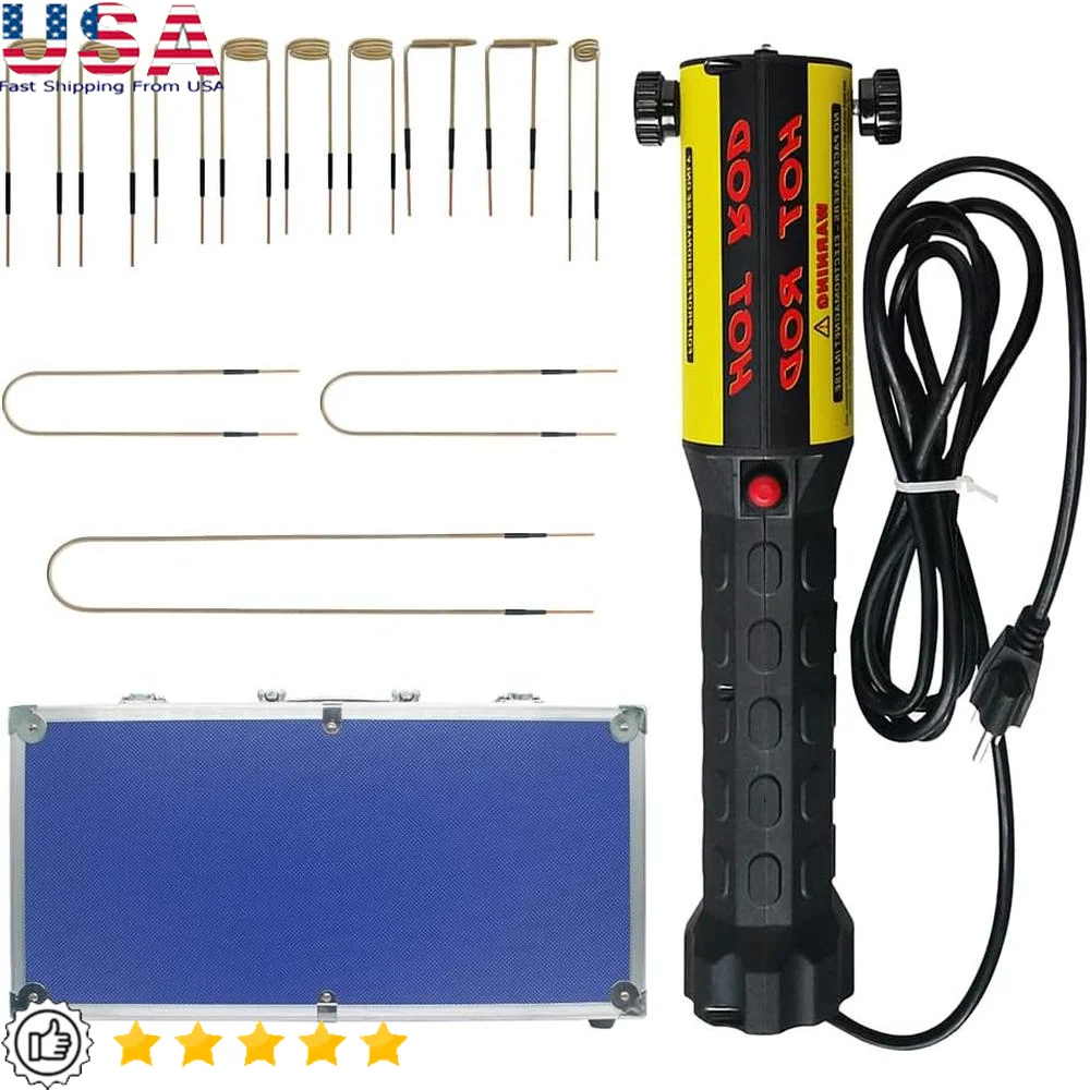 Magnetic Induction Heater 1000W Electromagnetic Tool 12 Coils Rusty Bolt Removal Kit Fast Heating Handheld LED Light
Magnetic Induction Heater 1000W Electromagnetic Tool 12 Coils Rusty Bolt Removal Kit Fast Heating Handheld LED Light