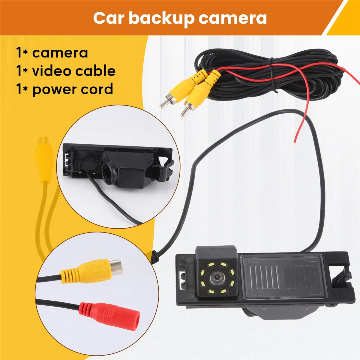 # Автомобильные детали и аксессуары 19 Вт, автомобильная камера заднего вида, парковка заднего вида, 8 светодиодов, водонепроницаемая камера ночного видения, черная
# Автомобильные детали и аксессуары 19 Вт, автомобильная камера заднего вида, парковка заднего вида, 8 светодиодов, водонепроницаемая камера ночного видения, черная