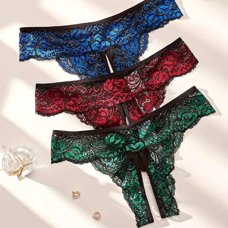 Sexy Lace Open Crotch Panties Transparent Hollow Out Underpants Women Low Waist Open Cut G-String Underwear Sweet Lingerie
Sexy Lace Open Crotch Panties Transparent Hollow Out Underpants Women Low Waist Open Cut G-String Underwear Sweet Lingerie