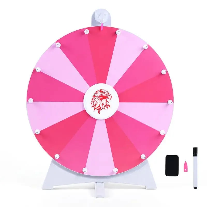 20 Inches 14 Slots Spin Wheel with Blackboard Marker for Prizes-Pink
20 Inches 14 Slots Spin Wheel with Blackboard Marker for Prizes-Pink