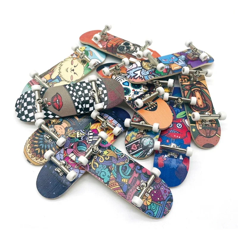Professional bearing wheel entry maple fingertip double warping board children's gift creative palm skateboard
Professional bearing wheel entry maple fingertip double warping board children's gift creative palm skateboard