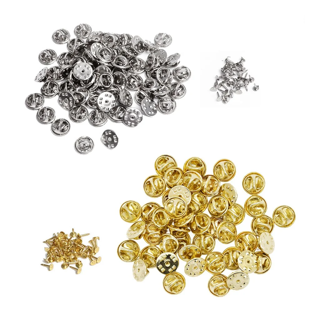 100 Sets Backings Blank Tie Brooch Lapel Holder Clasp Lapel Holder Copper DIY Jewelry Accessories Sturdy Easy Use
100 Sets Backings Blank Tie Brooch Lapel Holder Clasp Lapel Holder Copper DIY Jewelry Accessories Sturdy Easy Use