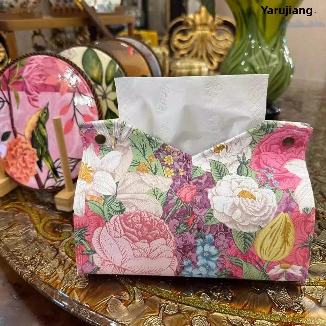 Retro Leather Tissue Box for Home Living Room Dining Room Car Floral Oil Painting Design Paper Towel Holder Organizer
Retro Leather Tissue Box for Home Living Room Dining Room Car Floral Oil Painting Design Paper Towel Holder Organizer