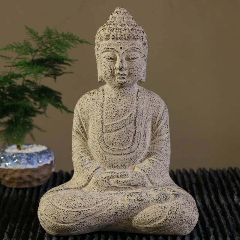 Figurines Chinese Buddha Zen Decoration Antique Chinese Style Home Decoration Buddha Sakyamuni Porch Decoration Feng Gift Shui
Figurines Chinese Buddha Zen Decoration Antique Chinese Style Home Decoration Buddha Sakyamuni Porch Decoration Feng Gift Shui