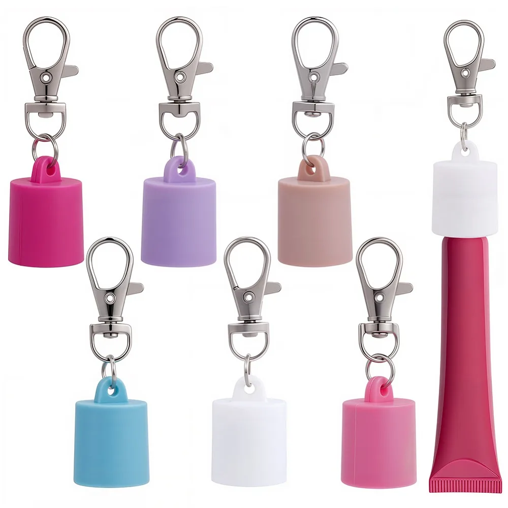 6Pcs 6 Colors Lipstick Cover Pendant Decorations with Alloy Swivel Clasps 74mm 1pc/color
6Pcs 6 Colors Lipstick Cover Pendant Decorations with Alloy Swivel Clasps 74mm 1pc/color